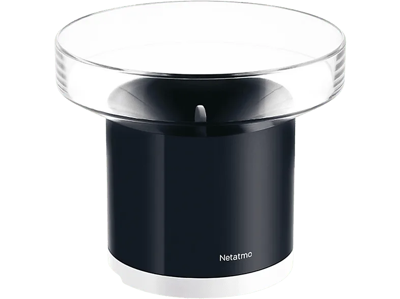 Pluviómetro - Netatmo NRG01-WW, Inteligente, Alerta en tiempo real, Intensidad de lluvia, Negro (imagen 1 de 3)