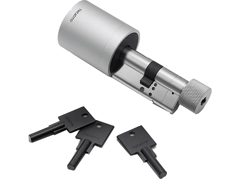 Cerradura electrónica - Netatmo NDL-EC, Inteligente, iOs y Android, Plata