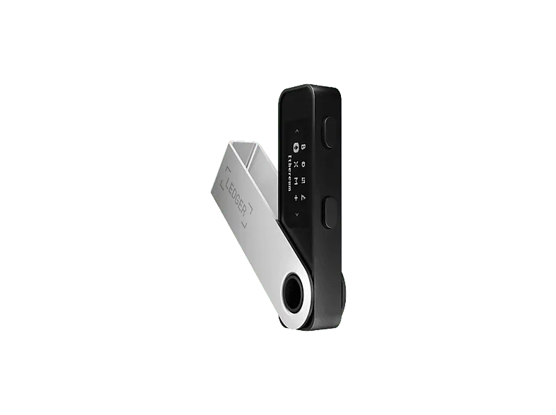 Crypto Wallet - Ledger Nano S Plus, USB-C, Pantalla 1.09" OLED, Negro mate