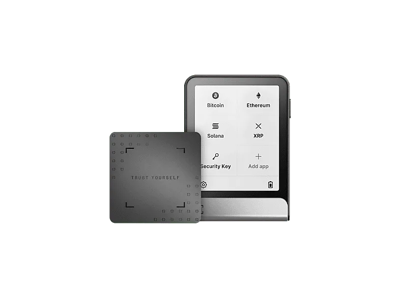 Crypto Wallet - Ledger Flex™ + Recovery Key, Bluetooth, 1.8MB Almacenamiento, Pantalla táctil de E Ink® 2.84", Gris