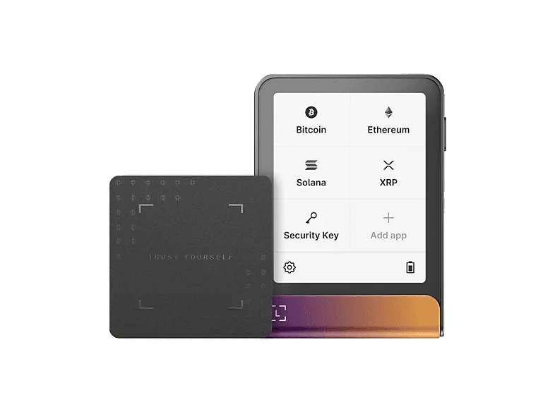 Lector de tarjetas - Ledger Flex™ + Recovery Key, Bluetooth, 1.8MB Almacenamiento, Pantalla táctil E Ink® 2.84", Ferro Fuchsia