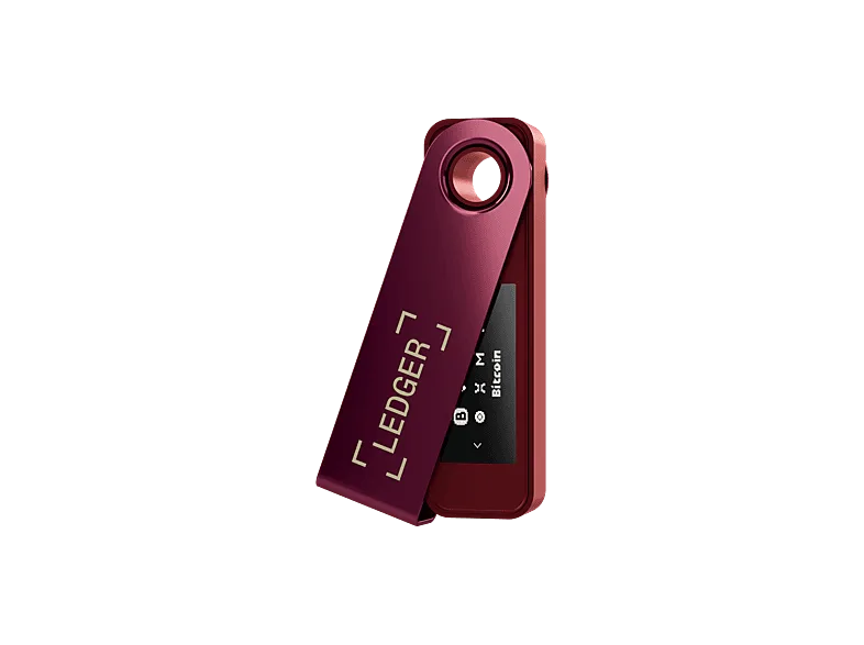 Lector de tarjetas - Ledger Nano S Plus™, Pantalla OLED, Chip Elemento Seguro: ST33K1M5, Magenta