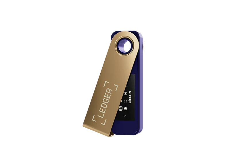 Lector de tarjetas - Ledger Nano S Plus™, Pantalla OLED, Chip Elemento Seguro: ST33K1M5, Fucsia Ferroso