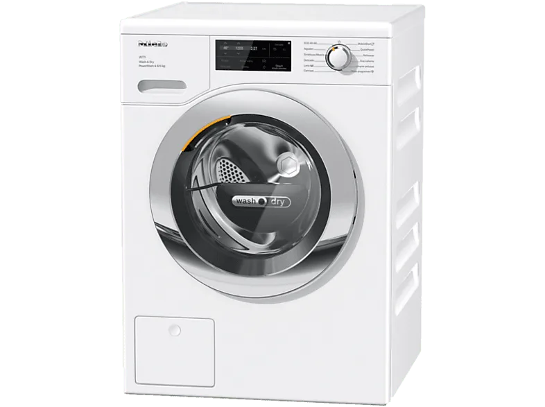 Lavadora secadora - Miele PowerWash WTI 360 WPM, 8 kg/5 kg, 1600 rpm, Autodosificación, Blanco
