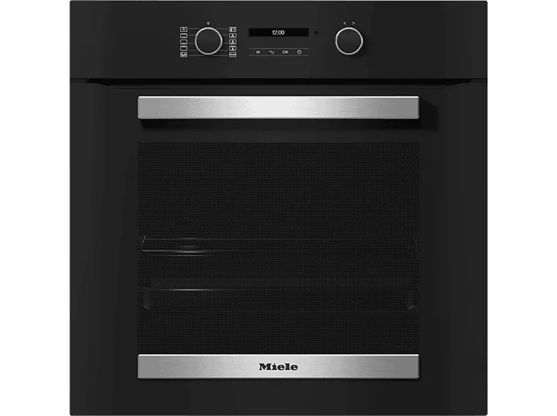 Horno - Miele H 2465 B Active, Multifunción, Parcialmente catalítico, 76 l, 59.5 cm, Perfect Clean, Negro obsidiana