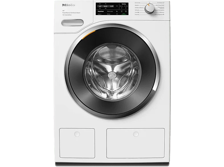 Lavadora carga frontal - Miele WWI880 WCS 125 Gala Edition, 9 kg, 1600 rpm, 25 programas, WiFi, Blanco