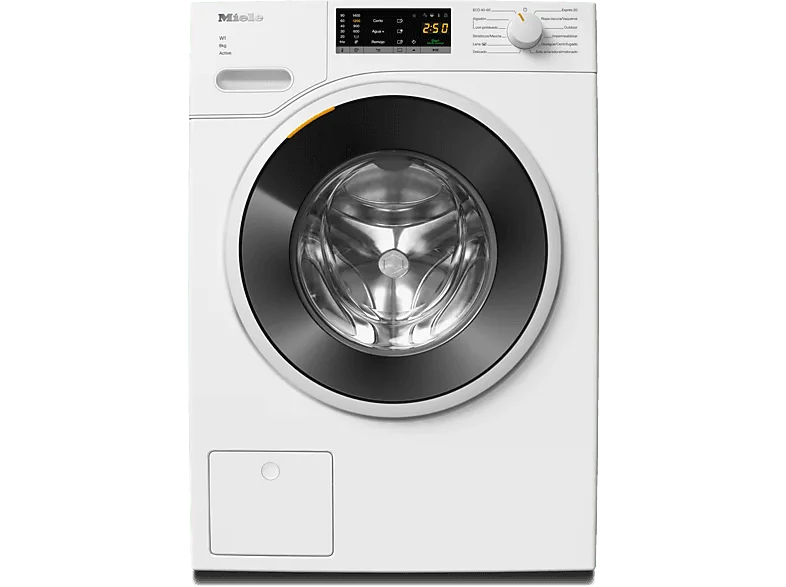 Lavadora carga frontal - Miele WWA120 WCS, 8 kg, 1400 rpm, 12 programas, CapDosing, AddLoad, Blanco loto