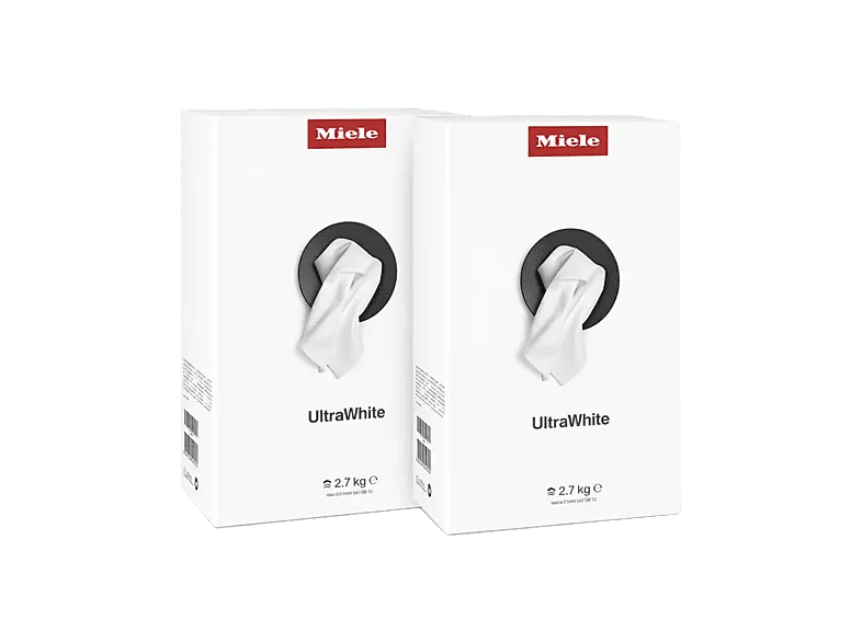 Accesorio lavadora - Miele Set UltraWhite, Detergente en polvo, 2x 2.7kg, Blanco