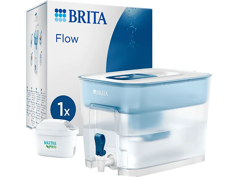 Depósito filtrante - BRITA Flow XXL (8,2 l) Incluye 1 Cartucho MAXTRA PRO All-in-1, Memo Digital y Tapa Deslizante