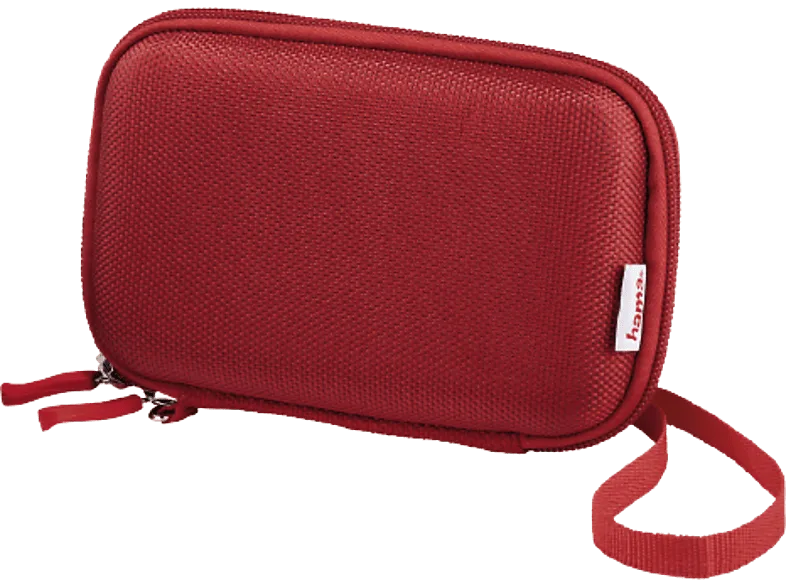 Funda disco duro - Hama Polytex 095548PC, 2.5" HDD, Universal, Material EVA, Repelente al agua, Rojo