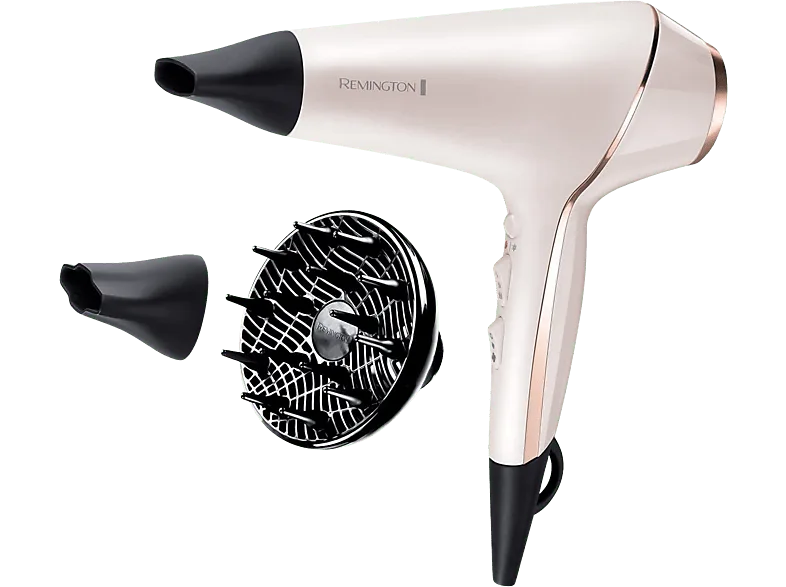 Secador - Remington Pro Luxe AC9140, Con Difusor, Ionizador, 2400 W, 2 niveles