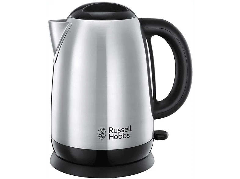 Hervidor - Russell Hobbs 23912-70 Kettle Adventure, 2.400W, 1.7L, Cocción rápida, Acero inoxidable/Negro