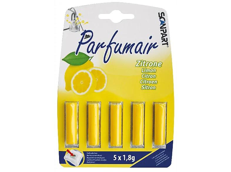 Accesorio De Aspirador - Scanpart 2690040034 AMB. STICKS LIMON X 5.Ambientador para aspirador, Limón