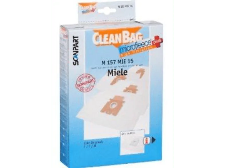 Bolsas de aspirador - Scanpart M 157 MIE 15 TYP F-J-M compatible con aspiradores Miele