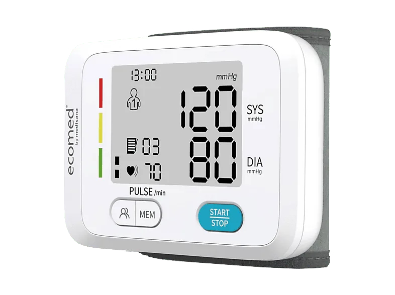 Tensiómetro - Medisana BW-83E, Clasificación arterial mediante colores, 90 registros, Función IHB, Blanco