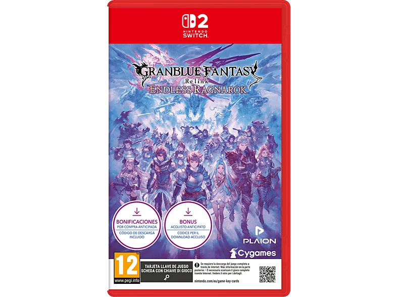 Nintendo Switch 2 Granblue Fantasy: Relink. Endless Ragnarok