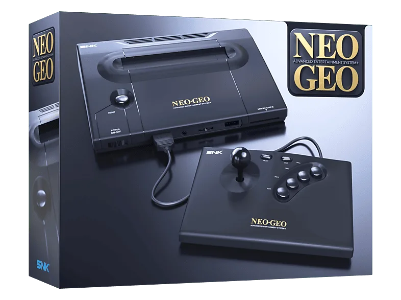 Consola retro - Plaion Replai Neo Geo AES+, Compatible con los cartuchos originales de NeoGeo, Salida Full HD vía HDMI, Negro (imagen 1 de 3)