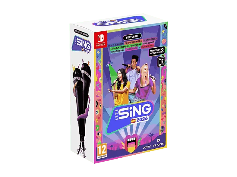 Nintendo Switch Let's Sing 2026 + 2 Micrófonos