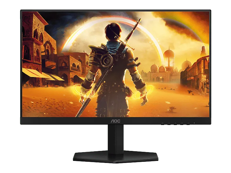 Monitor gaming - AOC 24G42E, 24" Full-HD, 180 Hz, 1 ms GtG, Fast IPS, Adaptive Sync, WLED, HDR 10, Sin marco en 3 lados, Negro
