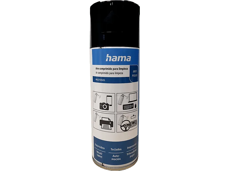 Aire comprimido - Hama 69005801, 400 ml, Limpieza de todo tipo productos