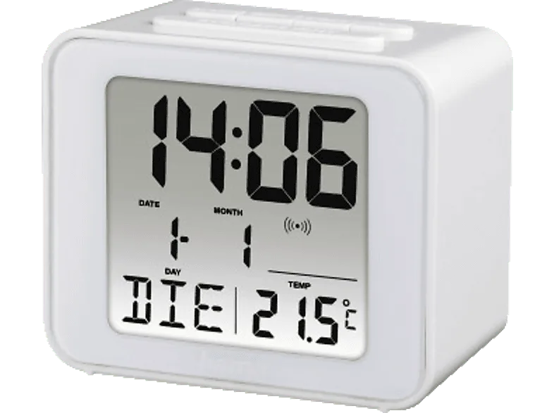 Reloj despertador - Hama Cube 00186305, Digital, Hora, alarma, fecha y temperatura, Compacto, Negro