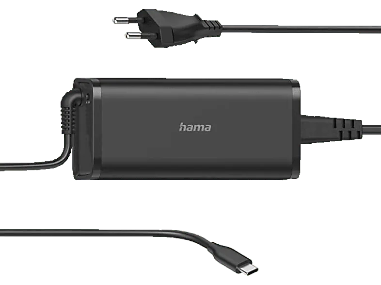 Cargador para portátil - Hama 200007, USB tipo C, 92 W, Negro,