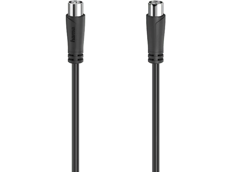 Cable de antena - Hama 00205052, Coaxial, 90 dB, 1.5 m, Negro