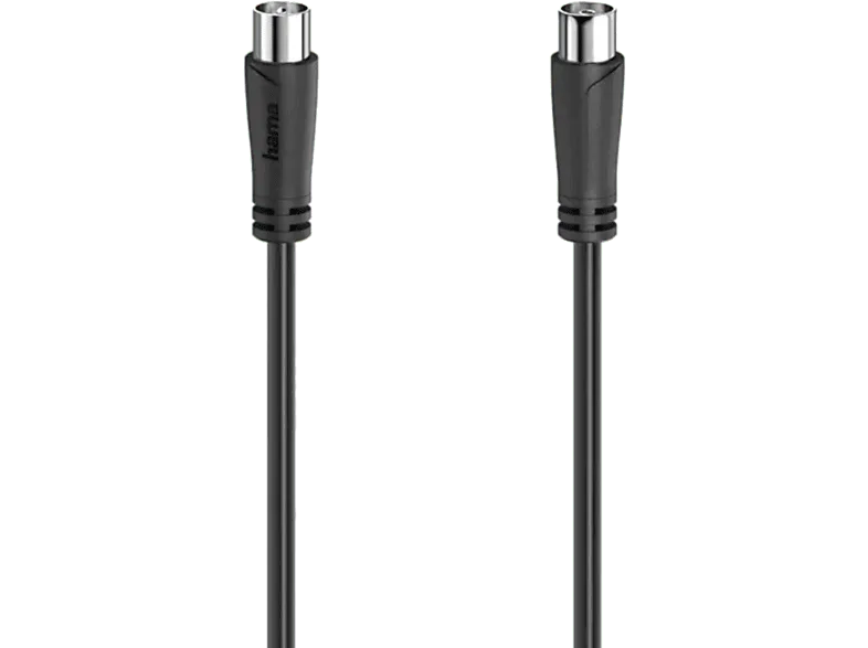 Cable de antena - Hama 205053, Coaxial, 90 dB, 3 m, Negro