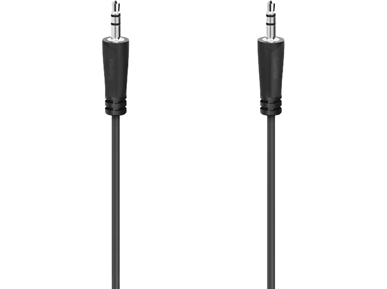 Cable Jack - Hama 00205118, de 3.5 mm, 1.5 m, Negro