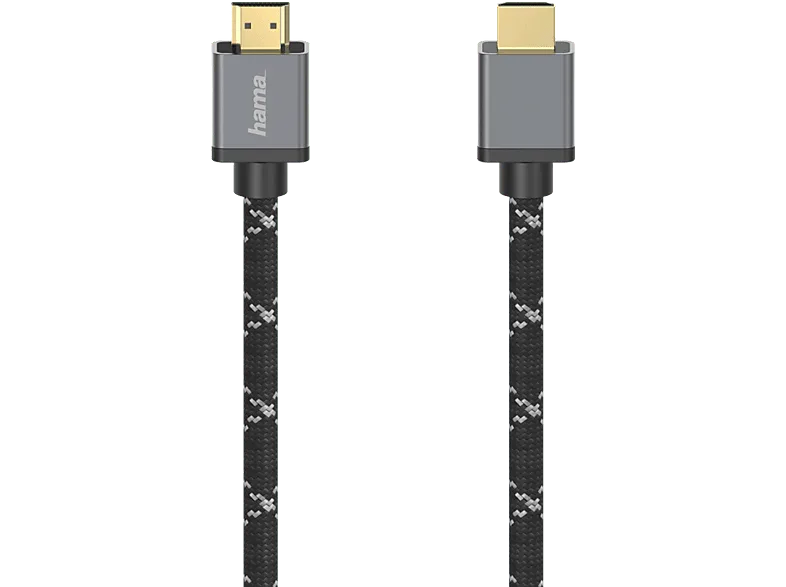 Cable HDMI - Hama 00205239, Resolución 8K, 2 m, Conductor interior de cobre, Negro