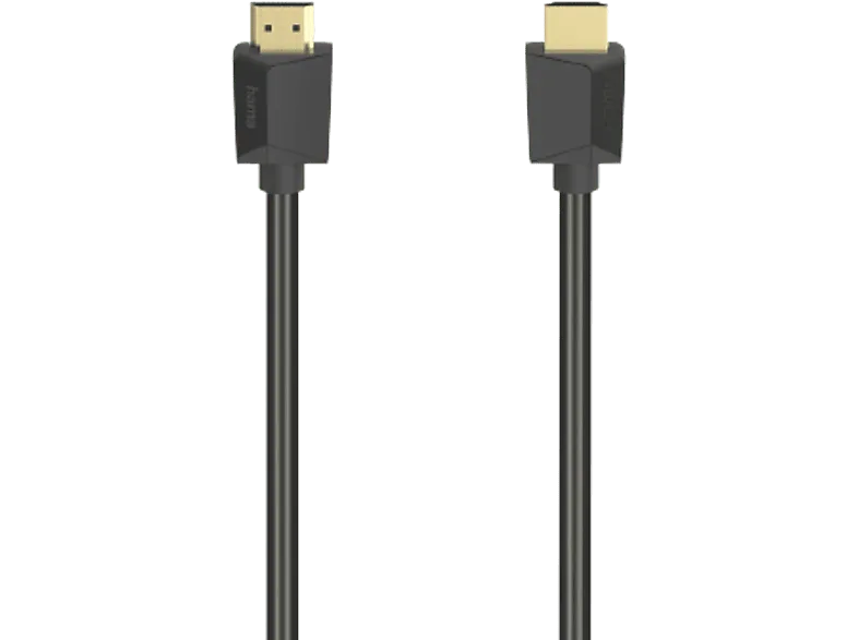 Cable HDMI - Hama 00205242, 48 Gbit/s, 2 m, HDR dinámico, Transmisión 3D, 8K, 4K, Negro