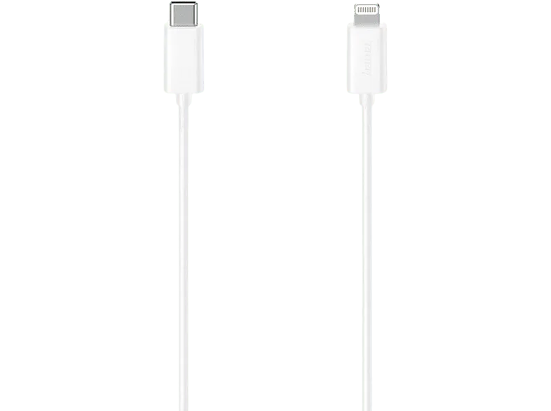 Adaptador - Hama 00200645, De conector Lightning a USB-C, 1.5 m, 480 mbps, Blanco