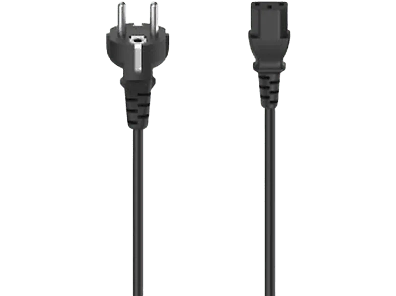 Cable de alimentación - Hama 00200737, De alimentación, 3 pines, 1.5 metros, Color Negro