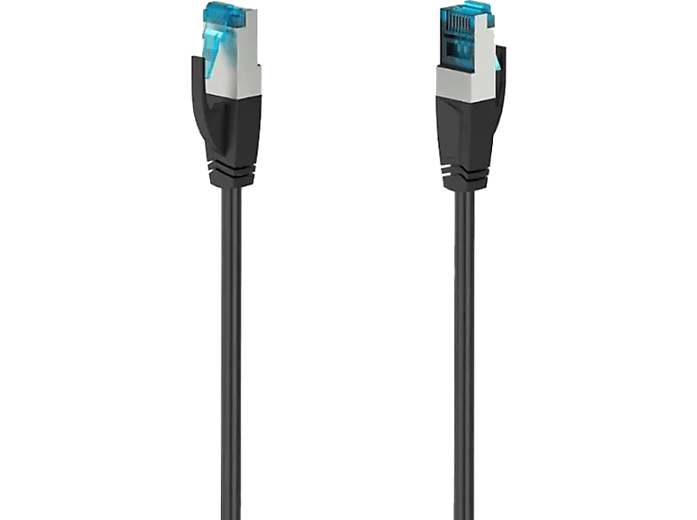 Cable de red - Hama 00200684, 15 m, Cat-6A, 10 Gbit/s, S/FTP, Negro