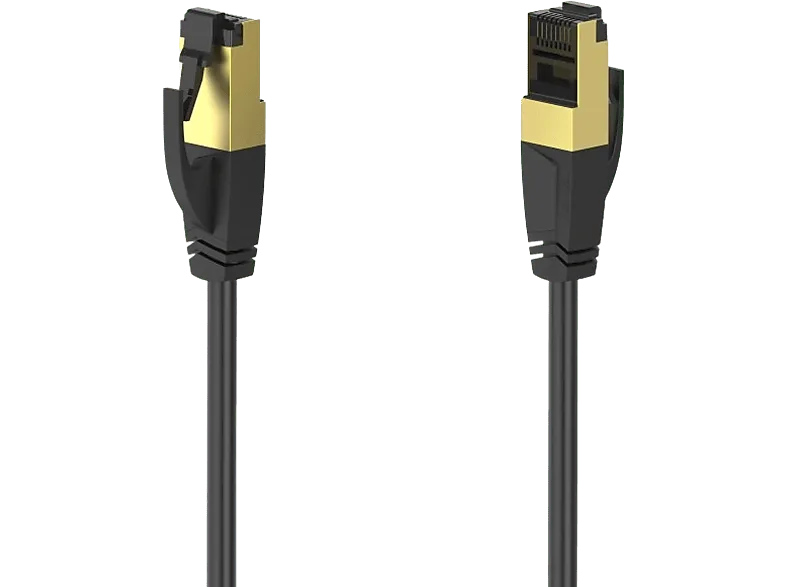 Cable de red - Hama 00200692, Ethernet RJ-45, 1.5 m, Hasta 40 Gbps, Negro
