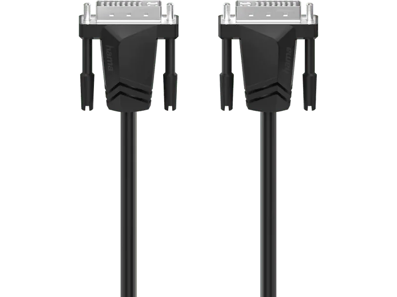 Cable DVI - Hama 00200706, 1.5 m, a DVI, Dual Link, WQHD, Color Negro