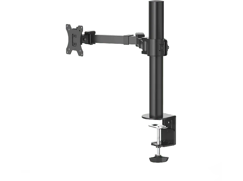 Soporte monitor - Hama Holder, De 13" a 35", Con 1 Brazo, VESA 75x75-100x100, Inclinación +35°/-35°, Giro 180°, hasta 15kg, Altura ajustable, Negro