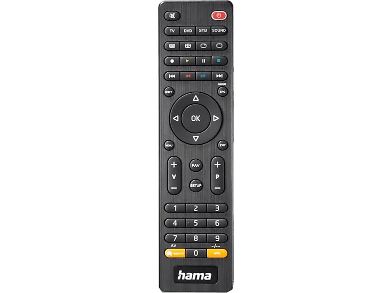 Mando a distancia - Hama 221052, Universal, Para Smart TV, Alcance 10m, Negro