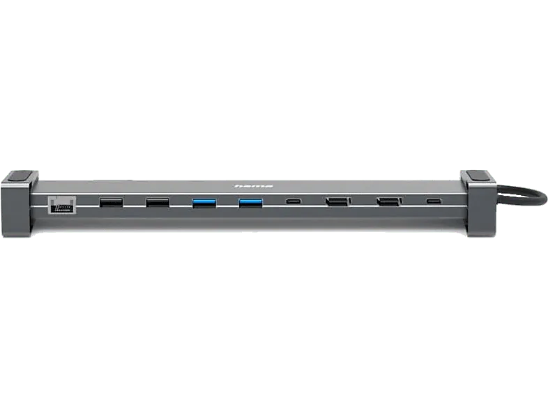 Hub - Hama 00200145, 9 Conexiones, 5 Gbit/s, Plata