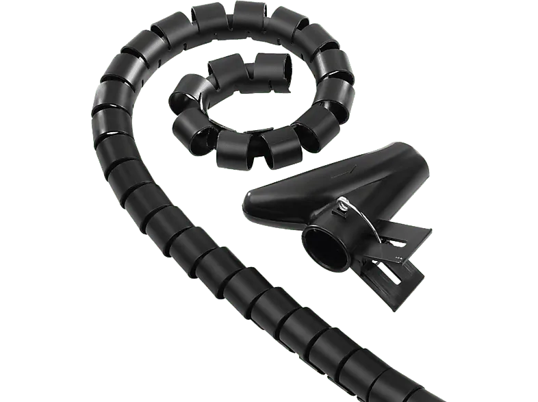 Organizador de cables - Hama 00220996, Flexible, Universal, 20 mm, 2,5 m, Negro
