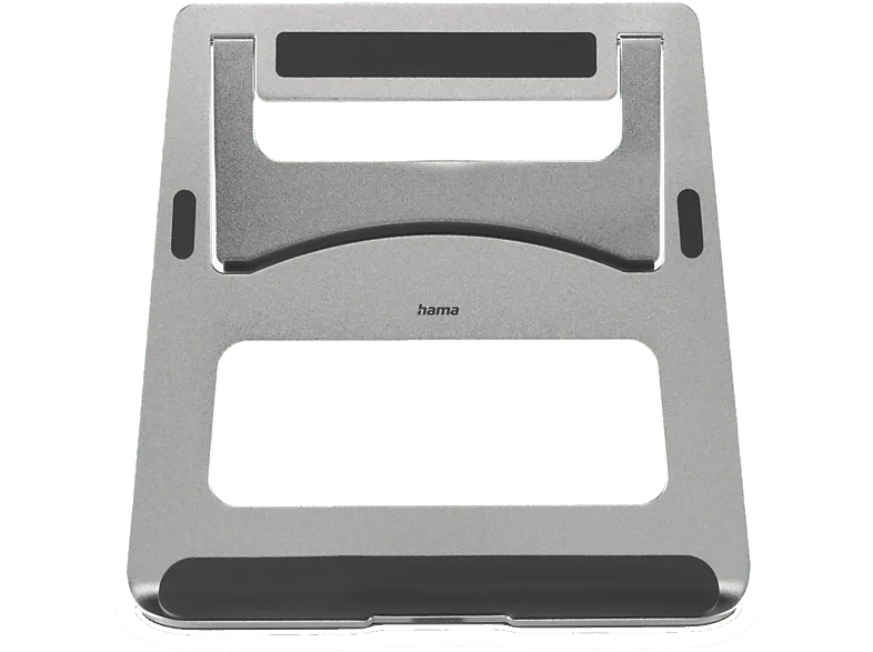 Soporte elevador - Hama 00126811, Carga Máxima 5 kg, Antideslizante, Inclinable, Plata