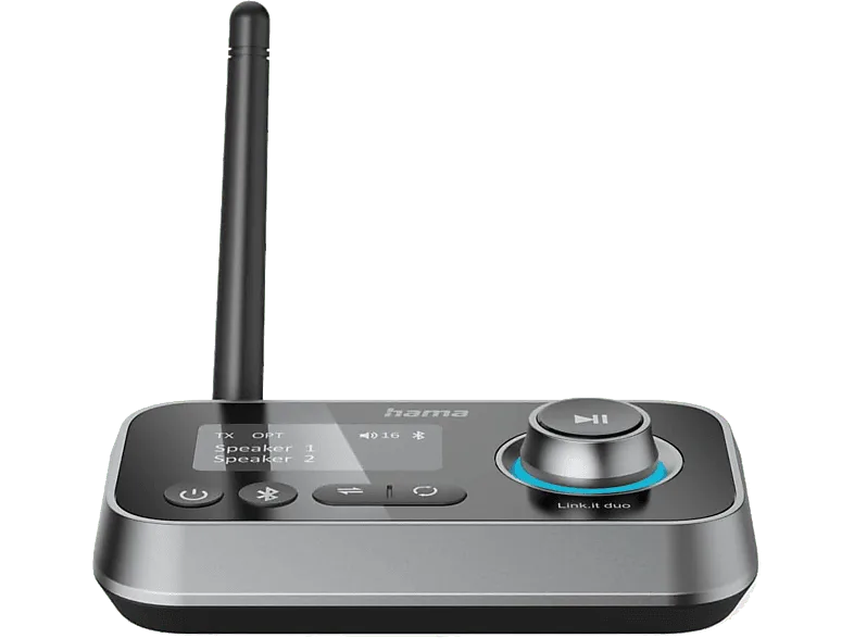 Adaptador Bluetooth - Hama 00205322, Transmisor y Receptor Bluetooth, Rango 10 m, Negro