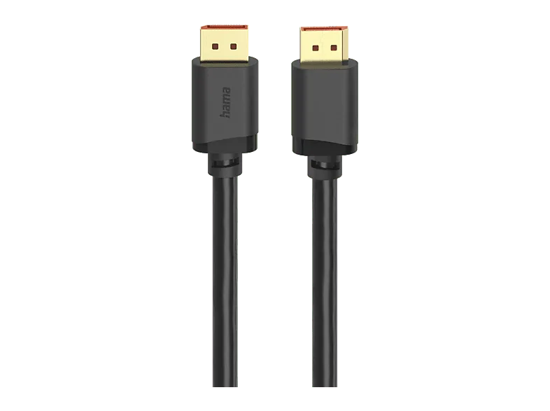 Cable DP - Hama 00202032, 2.1, Ultra HD 16K, 80 Gbit / s, 2 m, Negro