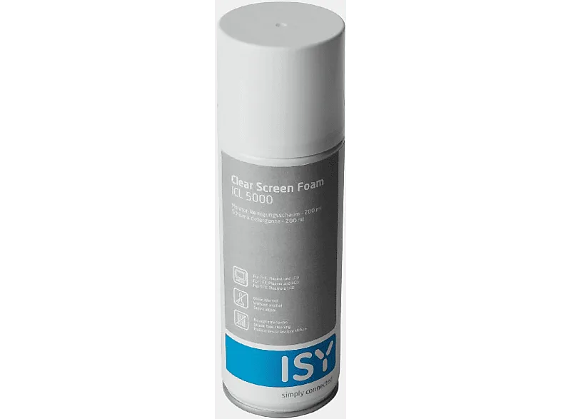 Spray limpiador - ISY ICL 5000, 200 ml, Espuma para pantallas