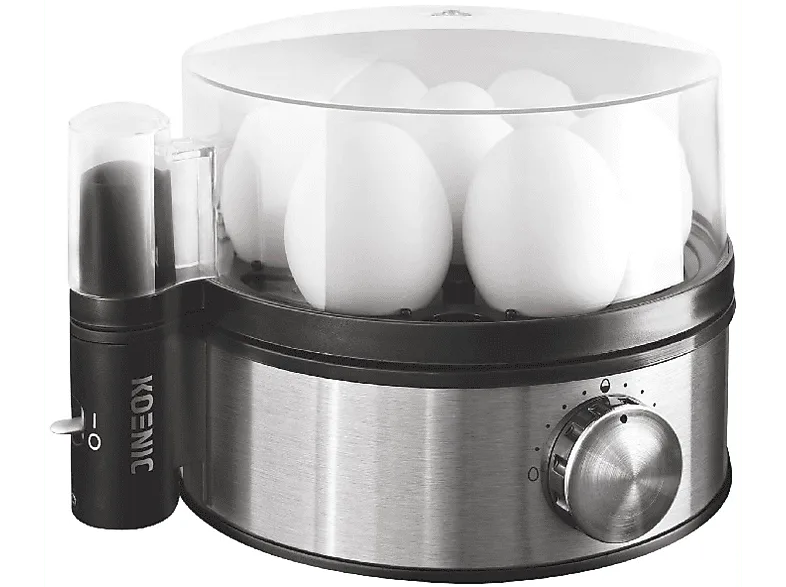 Cuece huevos - KOENIC KEB 350, Potencia 400W, Capacidad 7 huevos, Regulador electrónico de potencia