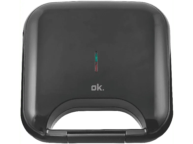 Sandwichera - ok. OSM 1111, Potencia 750W, Capacidad 2 Sandwiches, Negro