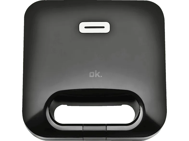 Sandwichera - ok. OSM 3211, Potencia 750W, 3 en 1 Grill/Sandwichera/Gofrera, Placas antiadherentes, Negro