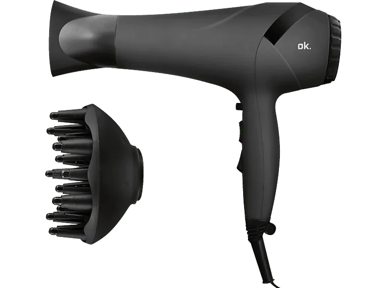Secador - ok. OHD 4211 B, 2200 W, 3 temperaturas, 2 Velocidades, Negro