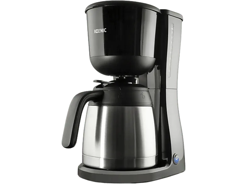 Cafetera de goteo - KOENIC KCM 2220 B, 1.25 l, 900W, Hasta 12 tazas, Inox/Negro