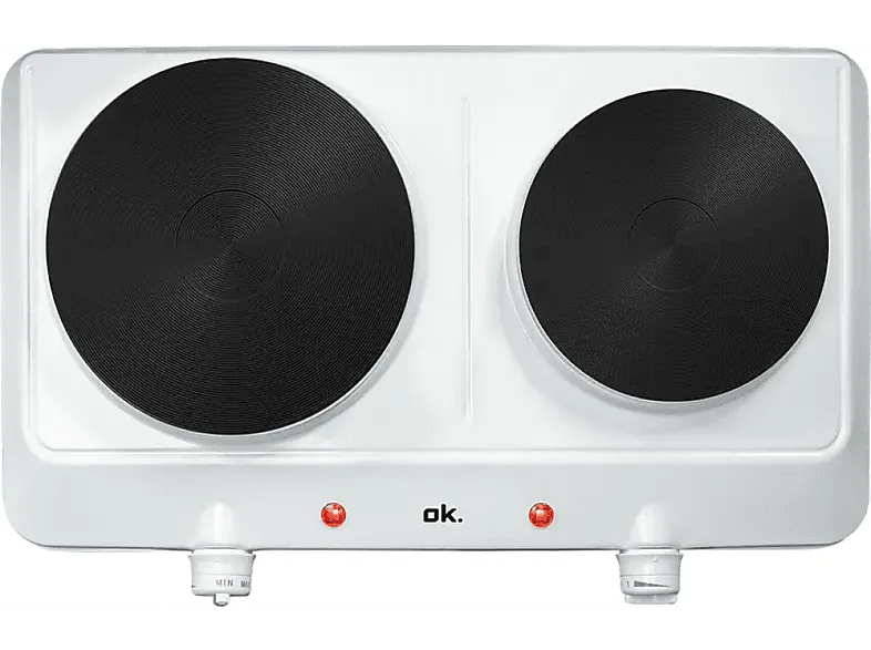 Placa modular - ok. ODP 2520 W, 2 zonas, Zona grande 18 cm, Eléctrica, 2500 46 Blanco